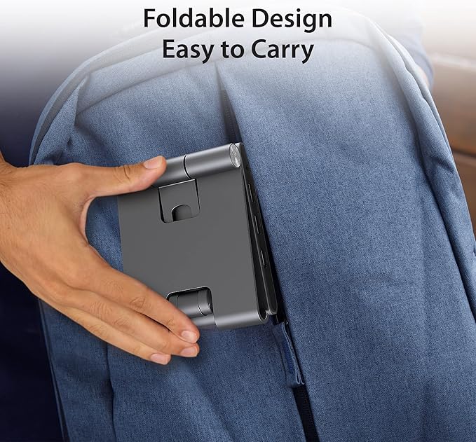 j5create Adjustable Tablet Stand with USB Type C Docking Station for iPad Pro/Air/mini : 4K60 HDMI, 2 x USB-A 5Gbps, 100W PD Charging, microSD/SD Card Reader, 3.5mm Audio Jack (JTS224)