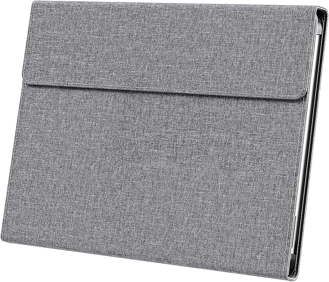 Tablet Case for 2025 New Microsoft Surface Pro 1st Edition 12-inch, PU Leather & Hard Shell Laptop Protective Cover with Multi-Angle Built-in Kickstand & Pen Holder (Grey)