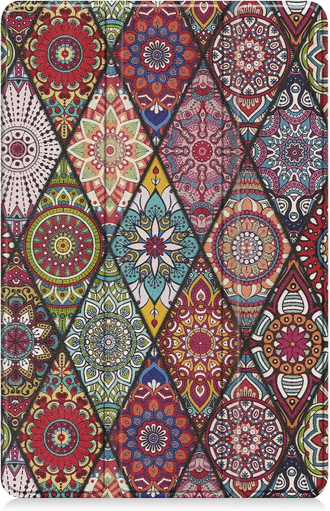 Smart Case for Samsung Galaxy Tab S10 FE+ / S10 FE Plus 13.1 Inch 2025, Ratesell Lightweight Trifold Stand Smart Case Cover with Auto Wake/Sleep Mandala