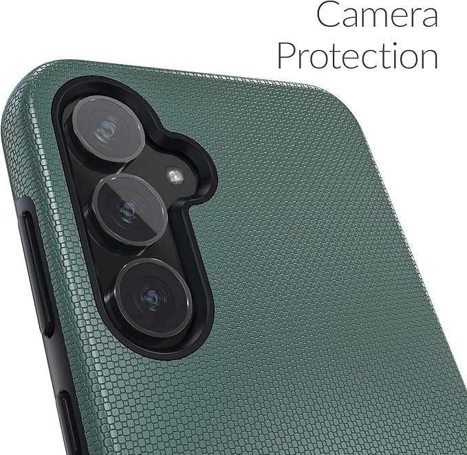 Crave Dual Guard Compatible with Samsung Galaxy S23 FE Case - Shockproof Protection with Dual Layer Design, Forest Green