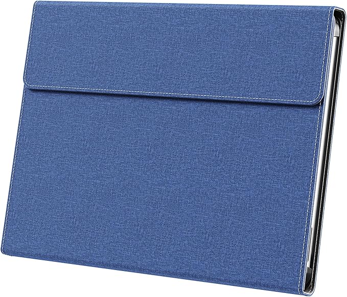 Tablet Case for 2025 New Microsoft Surface Pro 1st Edition 12-inch, PU Leather & Hard Shell Laptop Protective Cover with Multi-Angle Built-in Kickstand & Pen Holder (Blue)