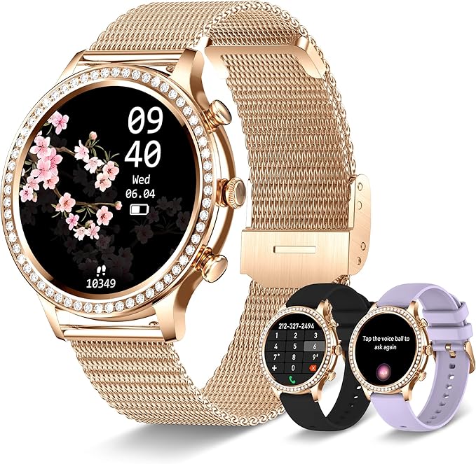 Smart Watches for Women (Answer/Make Call), Colesma Smart Watch for Android & iPhone, 1.32" HD Fitness Tracker Watch Sleep/Heart Rate/SpO2 Monitor Pedometer Waterproof Smartwatch,Multiple Sports Modes