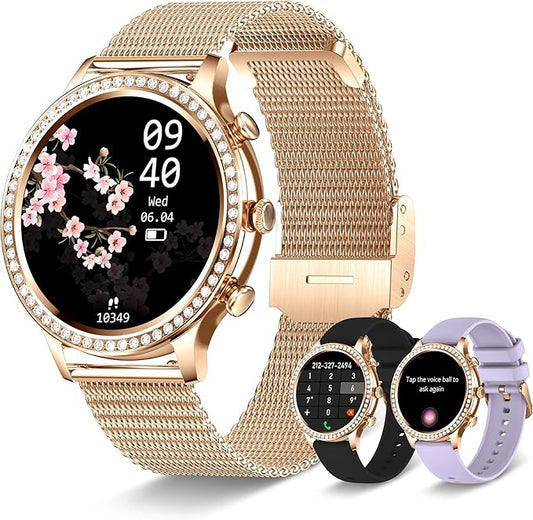 Smart Watches for Women (Answer/Make Call), Colesma Smart Watch for Android & iPhone, 1.32" HD Fitness Tracker Watch Sleep/Heart Rate/SpO2 Monitor Pedometer Waterproof Smartwatch,Multiple Sports Modes