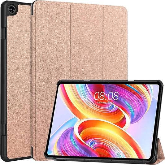 Case for TECLAST T50 11.0 inch Tablet, Folding Folio Ultra-Thin PU Leather Stand Case Cover for TECLAST T50 11.0 inch Rose Gold