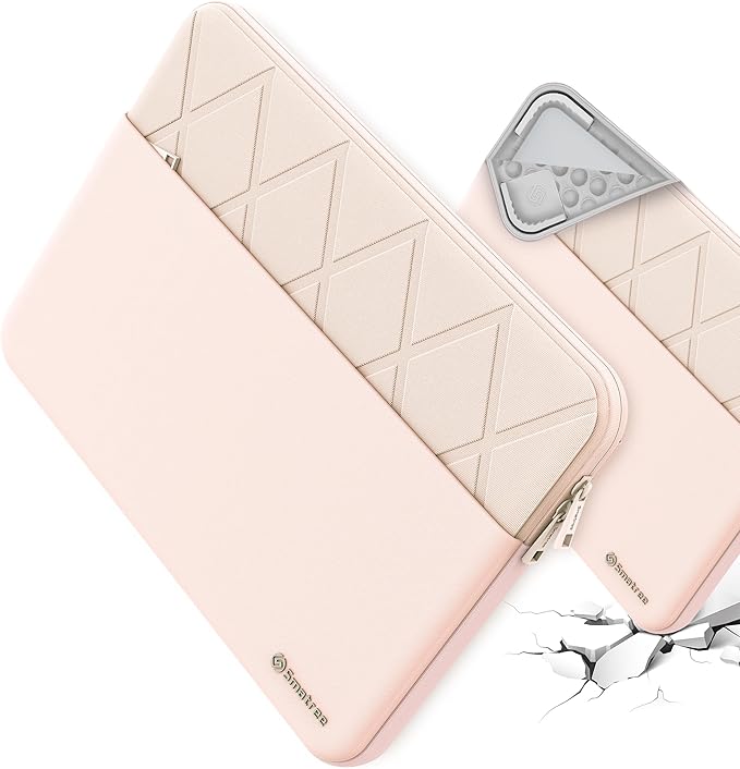 Smatree Laptop Sleeve for 12.3 inch Microsoft Surface Pro 7+/Surface Pro 7, Microsoft Protective Laptop Case with Accessory Pocket, YKK Zipper, Patented Super Corner Design, Pink (E431P)