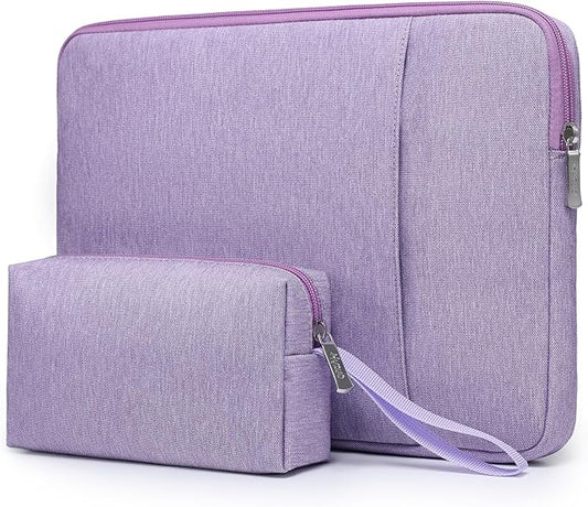 HYZUO 13 Inch Laptop Sleeve Bag Set for MacBook Air 13 M4/M3/M2/M1 2025-2018, MacBook Pro 13 M2/M1 2025-2016, iPad Pro/Air 13, XPS 13, Surface Pro, Notebook Case for 12"-13" Tablet, Lilac Purple