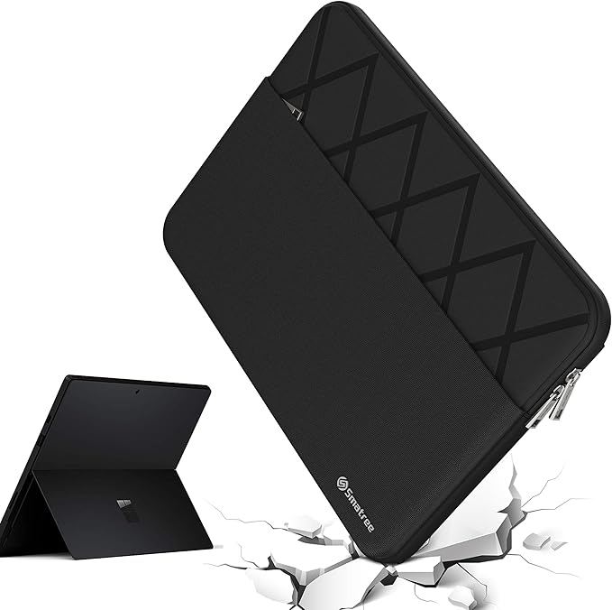 Smatree 12.3 inch Laptop Sleeve for Microsoft Surface Pro 7+/Surface Pro 7, Microsoft Protective Laptop Case with Accessory Pocket, YKK Zipper, Patented Super Corner Design (E431)