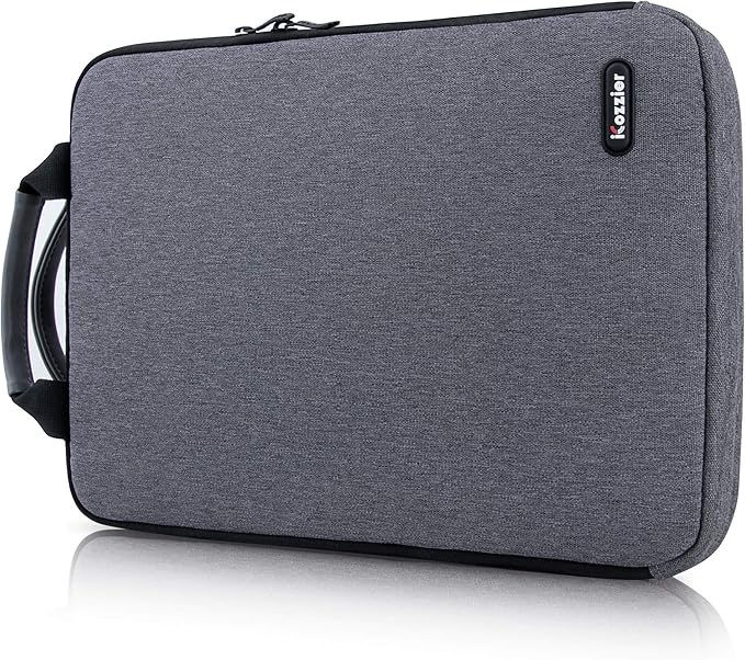 iCozzier Laptop Shoulder Bag, 13-13.3 Inch Laptop Tablet Sleeve Case Horizontal and Vertical Style with Handle & Removable Shoulder Strap for 13.3" Macbook/Notebook/11 iPad Pro 2020