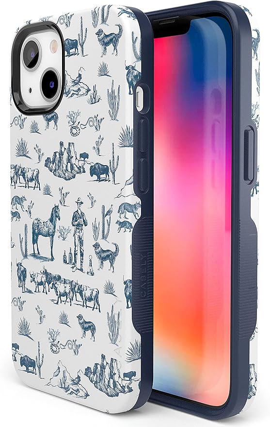 Casely iPhone 14 Case | Wild West Adventure | Desert Western | Compatible with MagSafe | Bold Protective Design