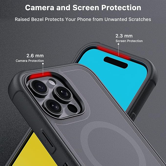 M MYBAT PRO for iPhone 16 Pro Max Case,Maverick Series Case with Belt Clip Holster,[Compatible with Magsafe] w/Screen Protector,Anti-Drop,Shockproof,w 360°Rotating Kickstand,Heavy Duty Protection