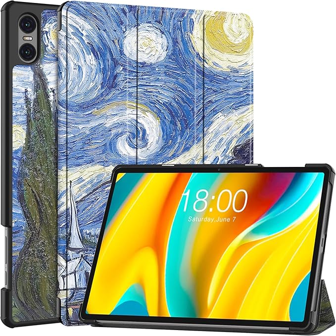 Case for TECLAST T50 Pro 11 inch Tablet, Folding Folio Ultra-Thin PU Leather Stand Case Cover for Teclast T50 Pro Starry Night