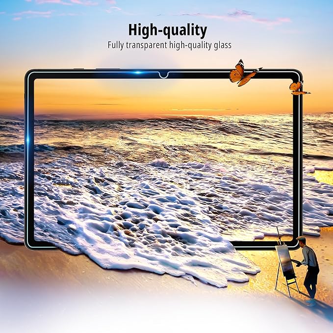 CACOE Case for Samsung Galaxy Tab A9+ Plus 11 Inch 2023 (SM-X210/X216/X218) with Screen Protector, Foldable Stand Slim Protective Case, Auto Screen On/Off, Quicksand Pattern