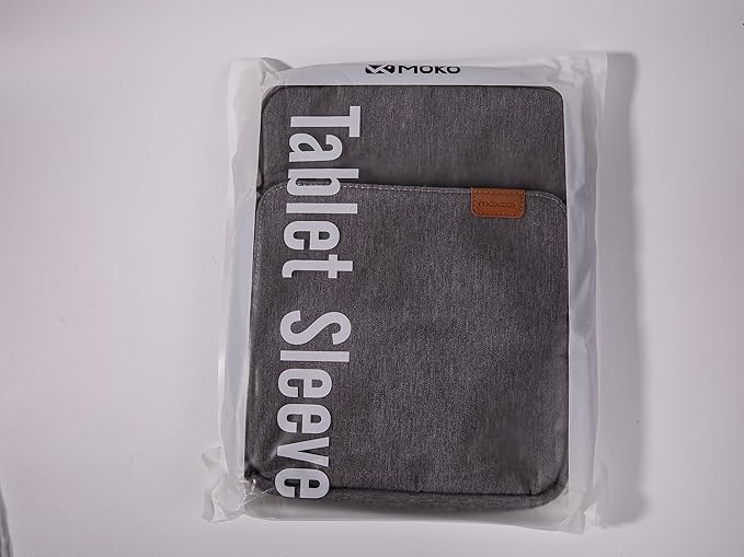 MoKo 9-11 Inch Tablet Sleeve Bag Handle Carrying Case with Shoulder Strap Fits 11inch iPad Air M3, iPad A16 2025, Pro 11 inch, iPad 10/9/8/7th Gen, Tab S8/S9 11", Dark Gray