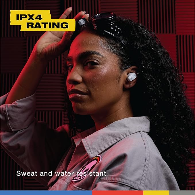 Skullcandy Method 360 ANC Wireless Earbuds, Sound by Bose, Bluetooth Headphones, Premium Noise Cancelling, Up to 40 Hrs Battery, Sweat and Water Resistant, Microphone for iPhone Android - Bone