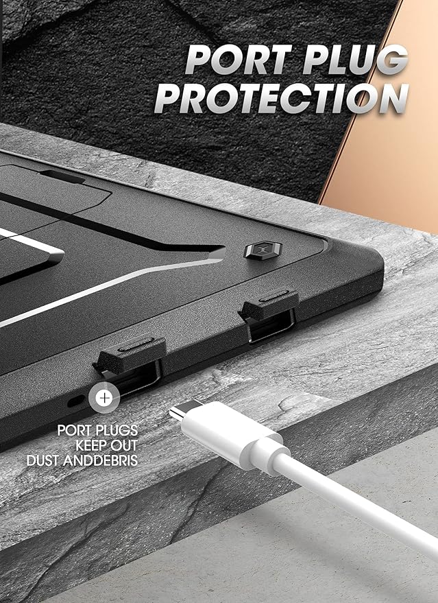 SUPCASE for Galaxy Tab A7 Lite Case (Unicorn Beetle Pro), [Built-in Screen Protector & Stand] Heavy Duty Rugged Shockproof Protective Tablet Case for Samsung Galaxy Tab A7 lite 8.7 Inch (2021), Black