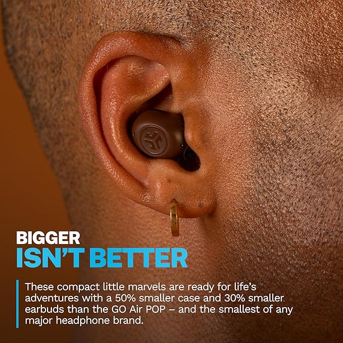 JLab JBuds Mini Tones True Wireless Bluetooth Earbuds + Charging Case, (4625 W), IP55 Sweat and Dust Proof, Bluetooth Multipoint, Be Aware Audio, 3 EQ Sound Settings, Crystal Clear Calls