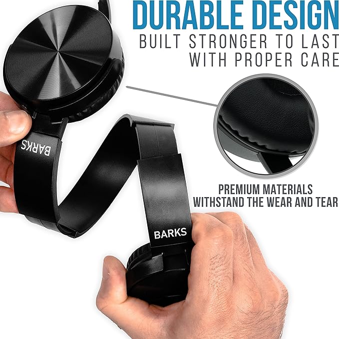 Barks Classroom Headphones (10 Pack): On-Ear Premium Student Bulk Headphones: Perfect for Kids, Grades K-12, Schools & for Class Sets (Great Value, Durable, Noise Reducing, Comfortable, Easy-to-Clean)