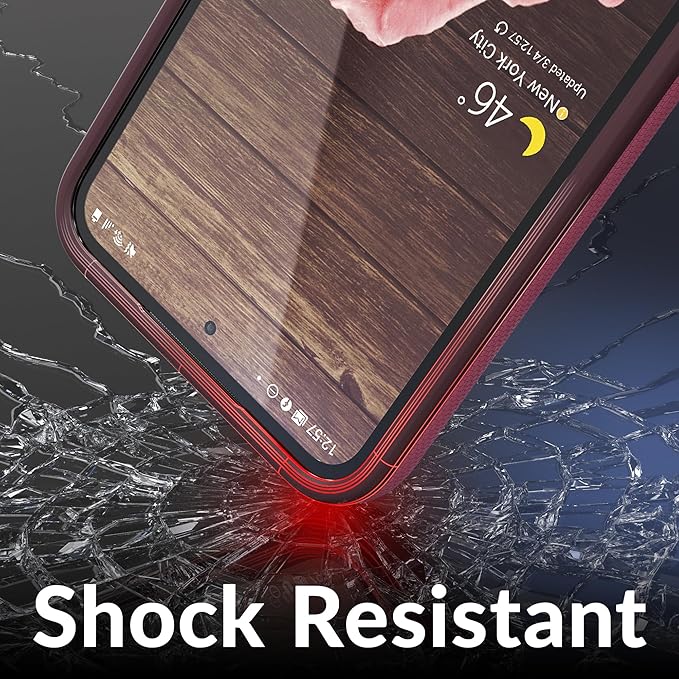 Crave Dual Guard Compatible with Samsung Galaxy S23 FE Case - Shockproof Protection with Dual Layer Design, Berry