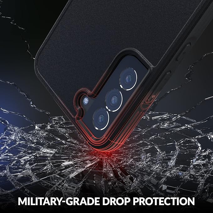 Crave Galaxy S22+ Slim Guard Case (6.6 inch) - Shockproof & Drop Protection, Black