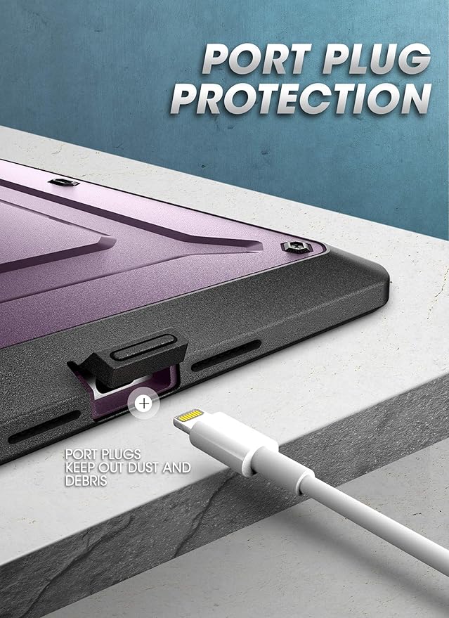 SUPCASE for iPad 9th Generation Case with Screen Protector (Unicorn Beetle Pro), [Built-in Stand] Heavy Duty Rugged Protective Case for iPad 10.2 9th / 8th / 7th Generation (2021/2020/2019), Purple