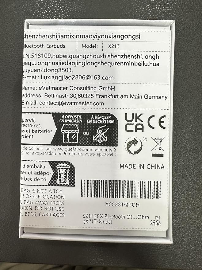 Invisible Earbuds Small Mini Wireless Bluetooth Earpiece Phone Discreet Earbud for Music, Home, Work