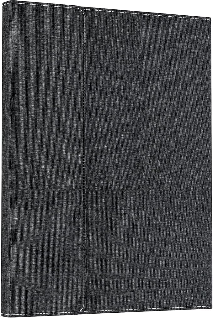 Tablet Case for 2025 New Microsoft Surface Pro 1st Edition 12-inch, PU Leather & Hard Shell Laptop Protective Cover with Multi-Angle Built-in Kickstand & Pen Holder (Black)